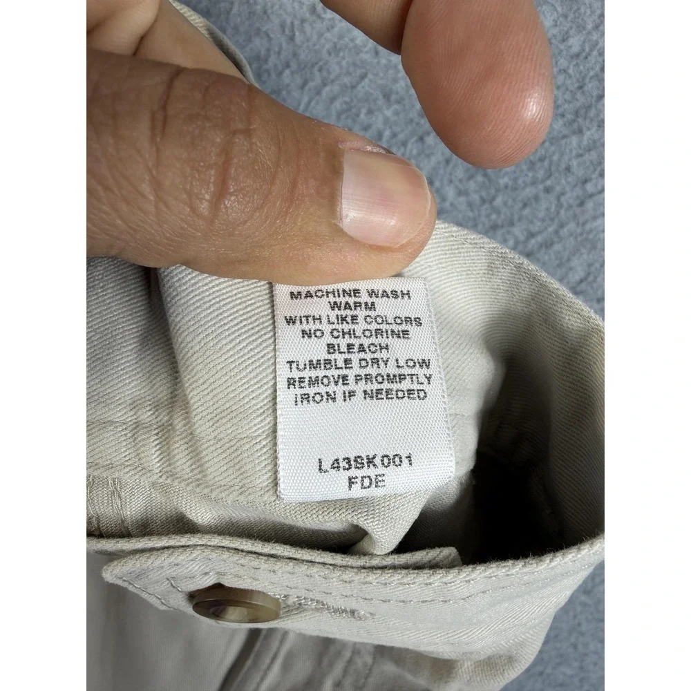 Cabela's‎ Skirt Womens 8 Beige Chino Straight Midi Twill Pockets Casual Summer